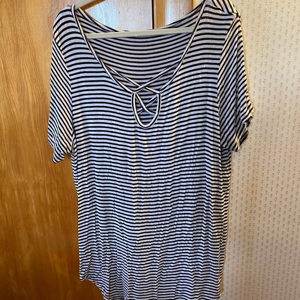 Stripe short sleeve